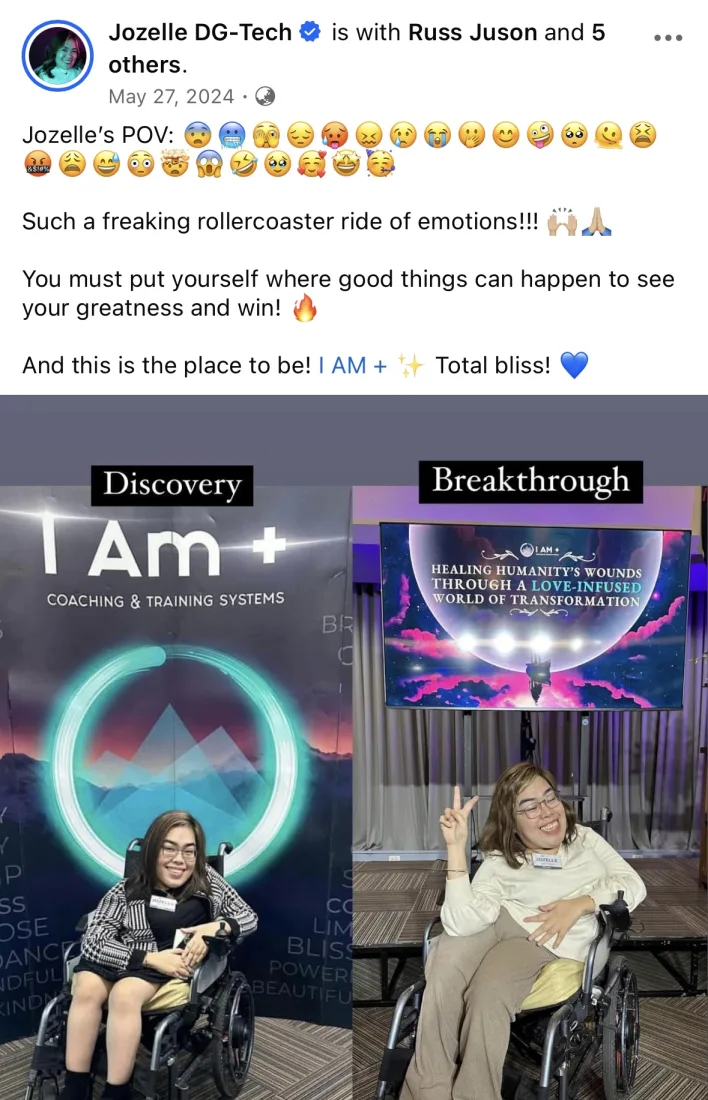 Graduate Facebook testimonial