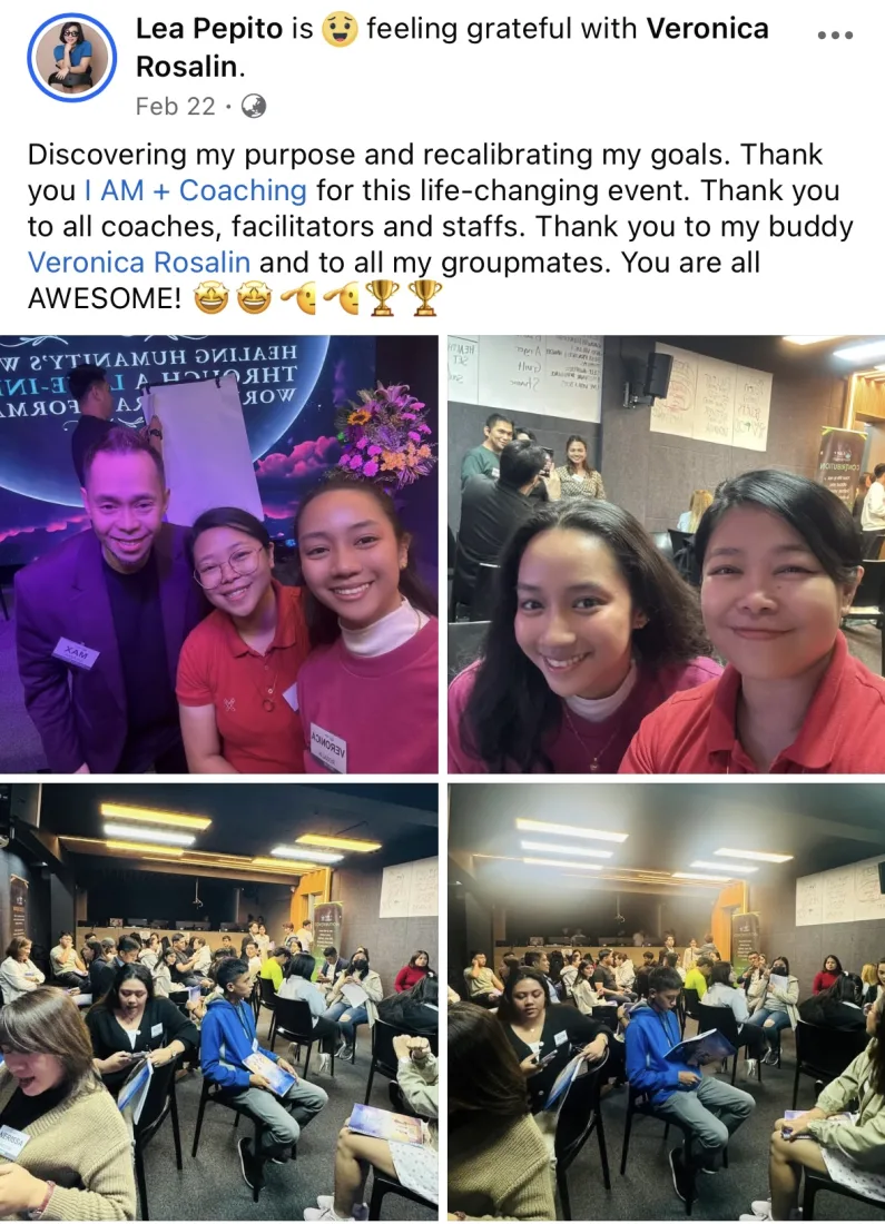 Graduate Facebook testimonial