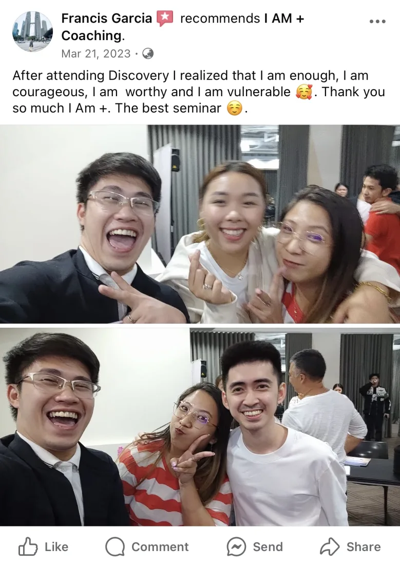 Graduate Facebook testimonial